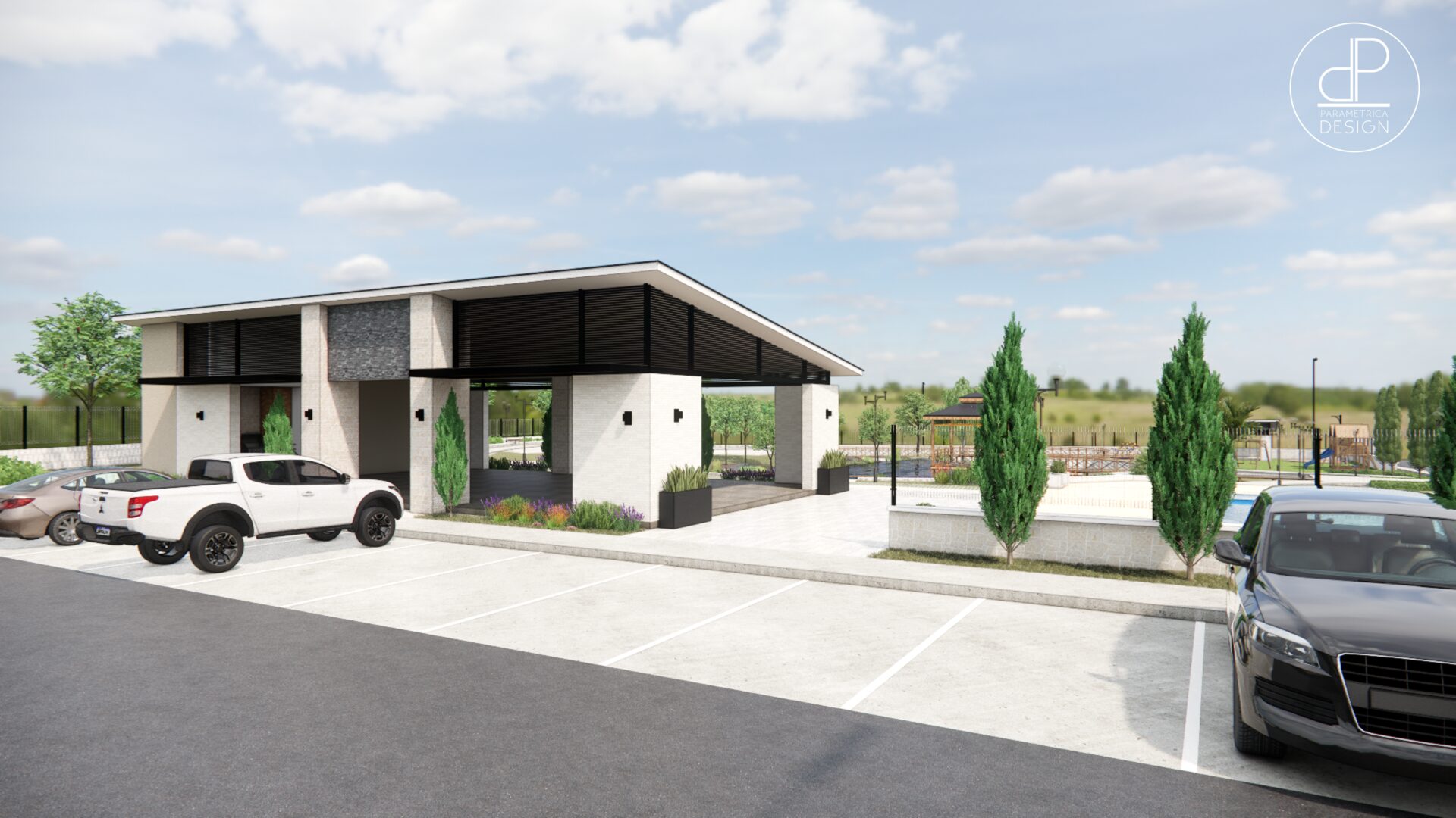 Garita de entrada — Residencial Villa Lucila